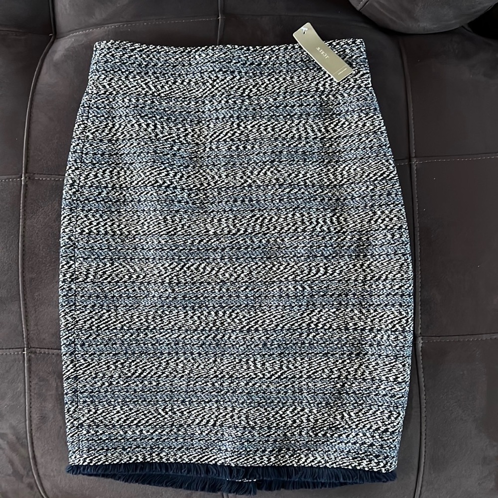 J Crew Fringe Pencil Skirt